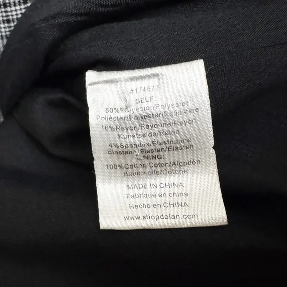 Anthropologie Dolan Plaid Embroidered Blazer - Picture 5 of 6